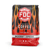 A five pound package of Fire Dept. Coffee's Backdraft Espresso Coffee. 