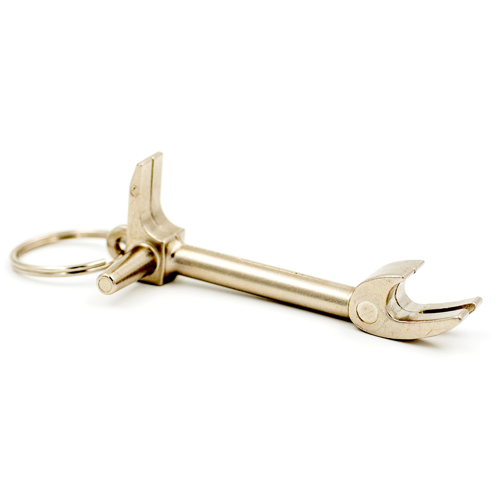 A halligan bar bottle opener fit for your keychain.
